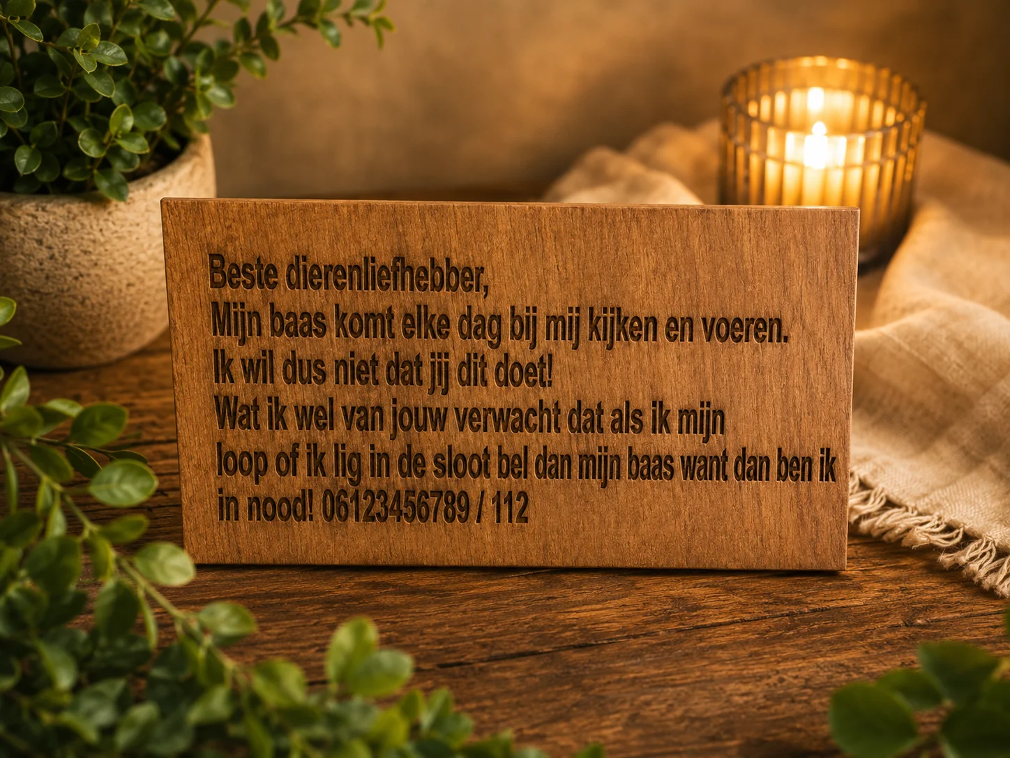 Bordje paard, schaap, ezel niet voeren