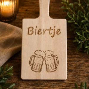 Borrelplank met handvat klein